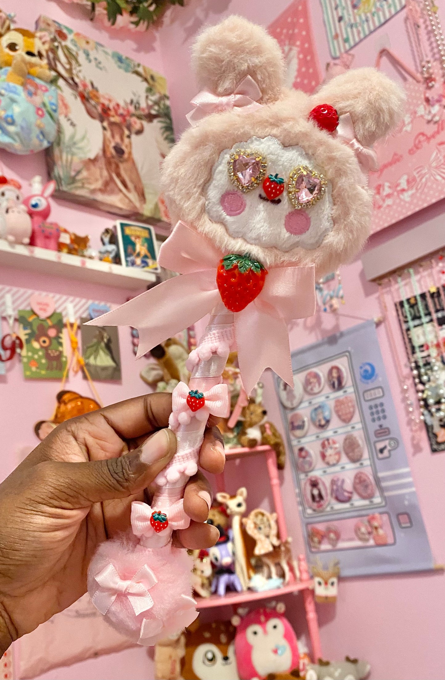 Strawberry Bunny Wand