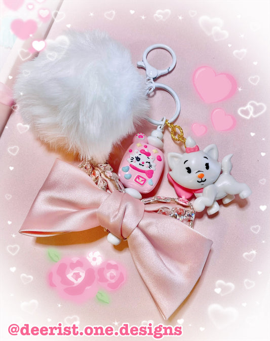 Bow Kitty Keychain