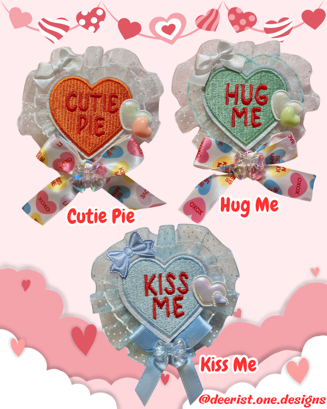 Conversation Hearts 2-way Clip