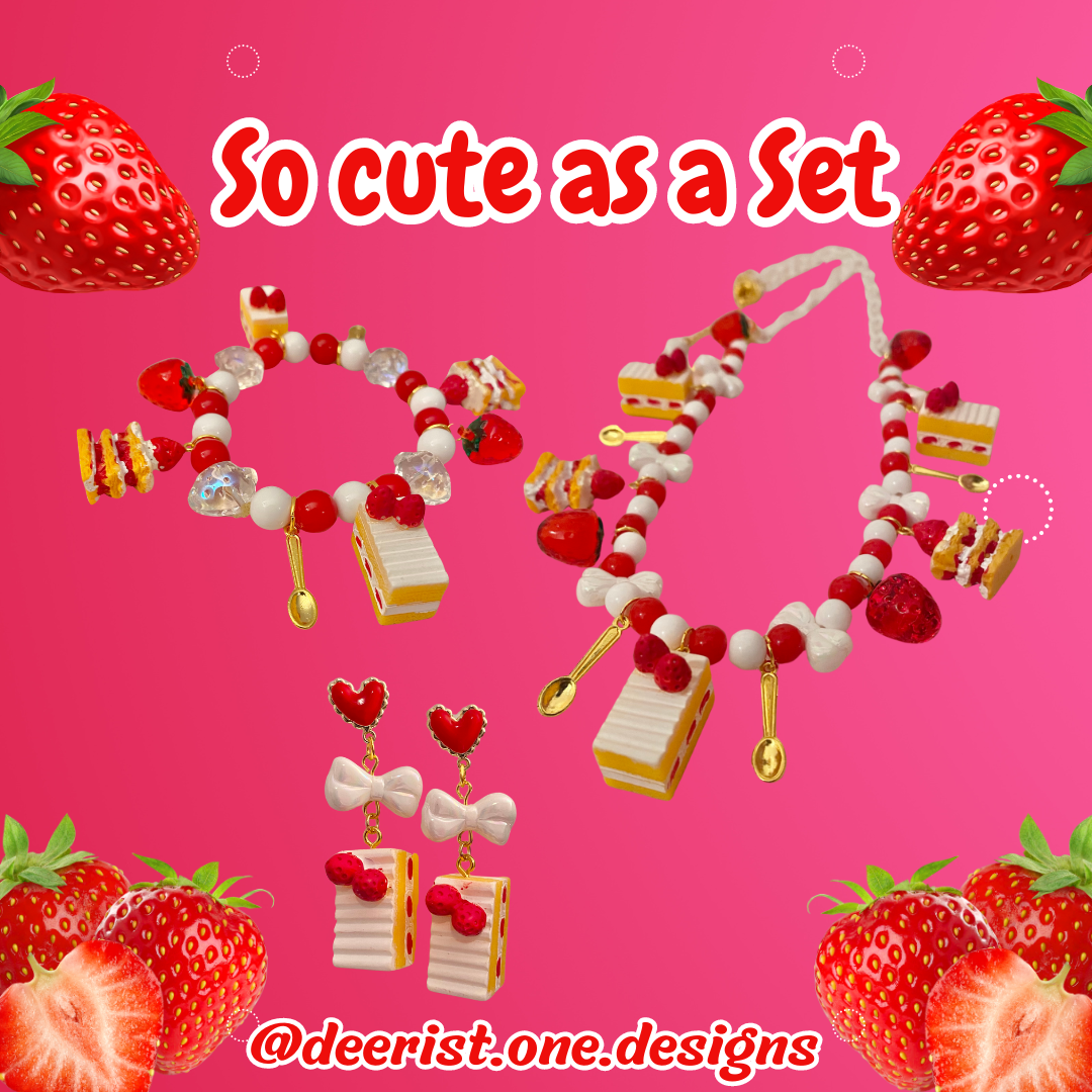 Strawberry Shortcake Necklace