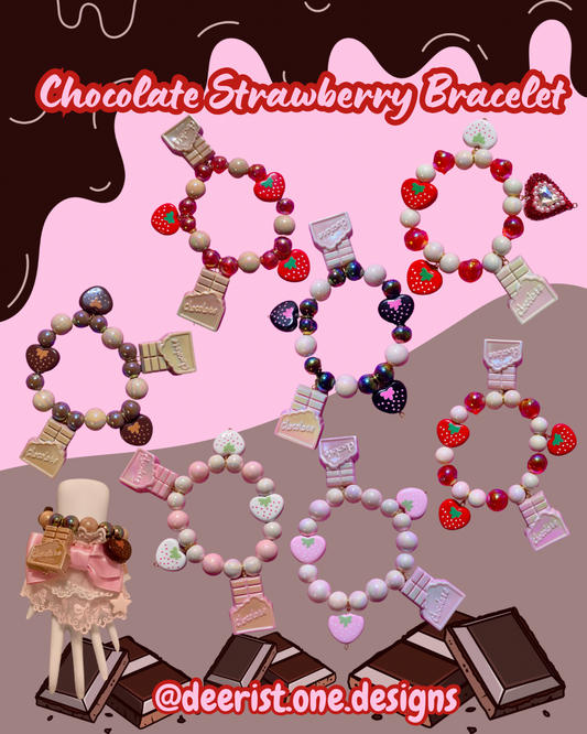 Chocolate Strawberry Bracelet