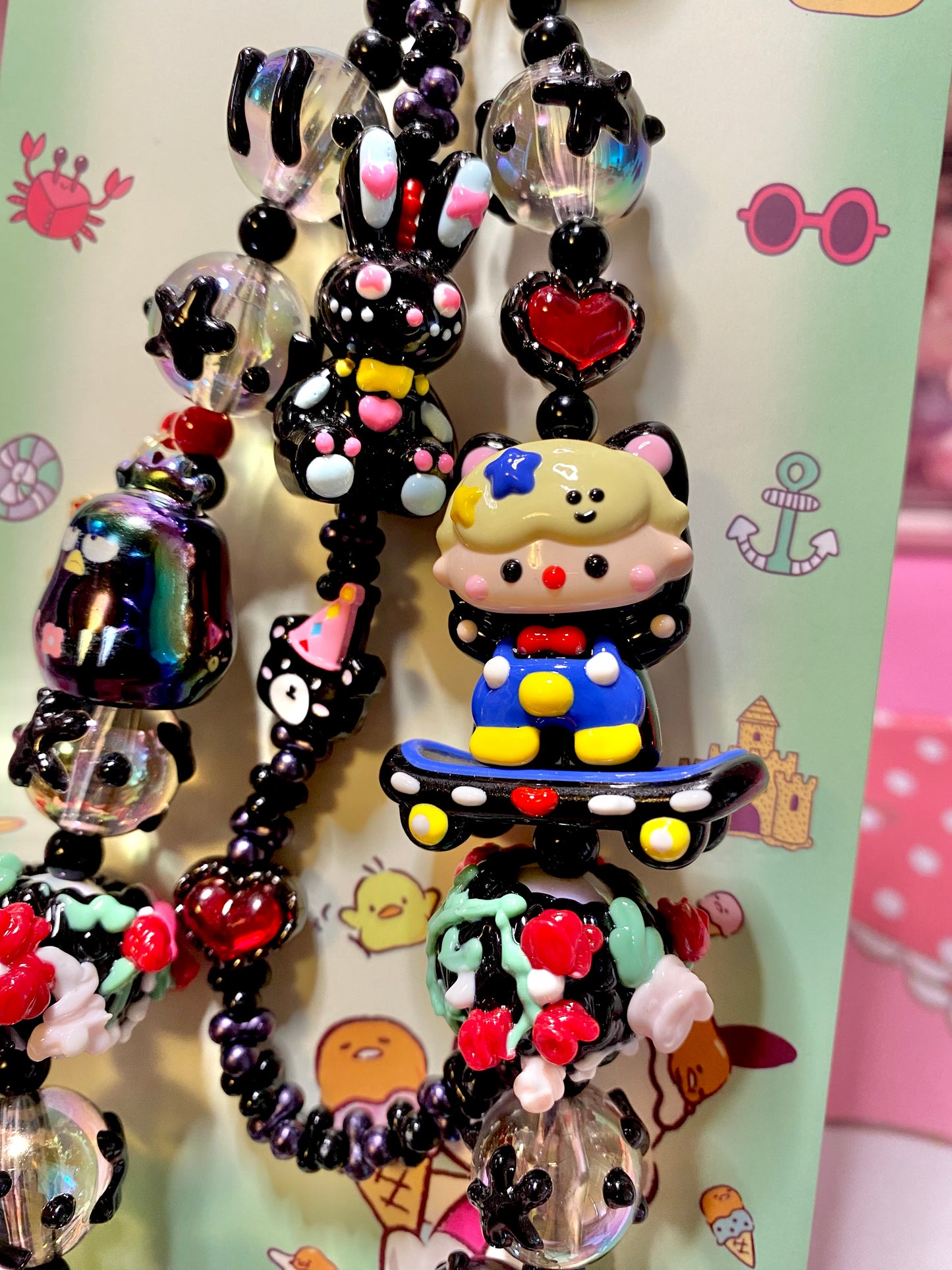 Skateboard Boy Keychain