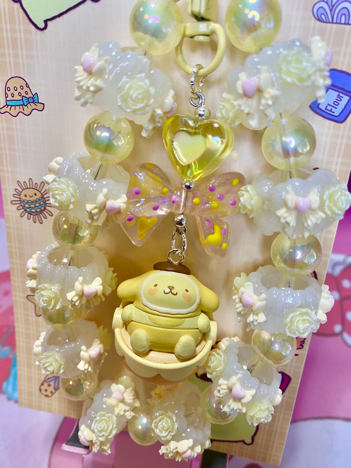 Yellow Puppy Keychain