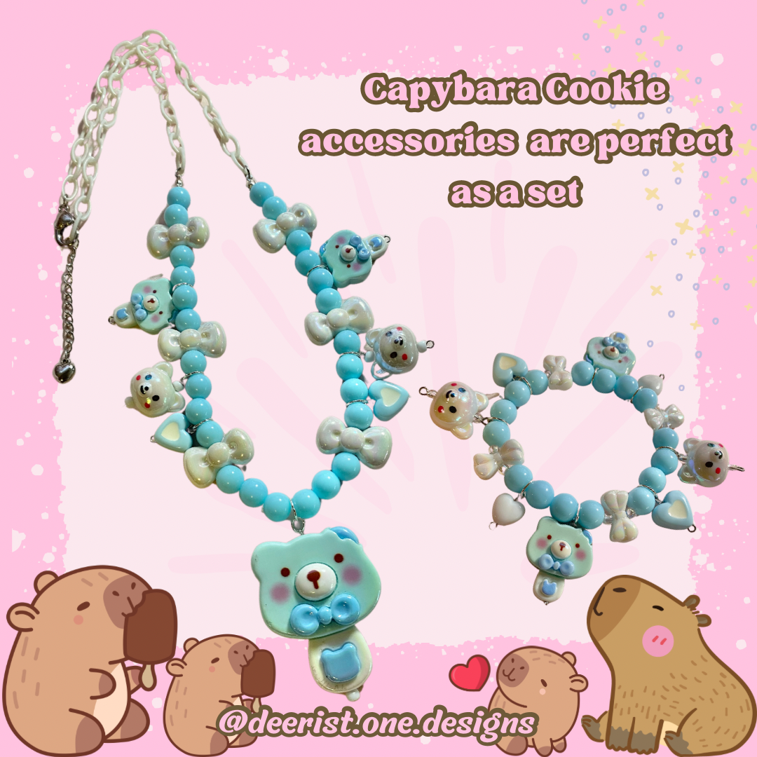 Capybara Cookie Necklace