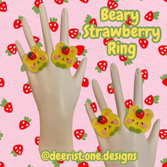 Beary Strawberry Ring