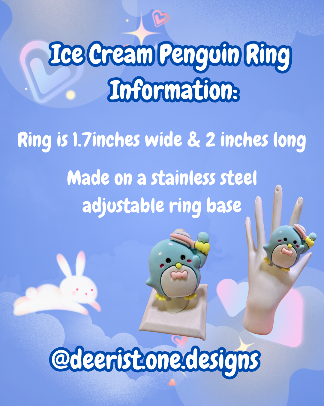 Ice Cream Penguin Ring