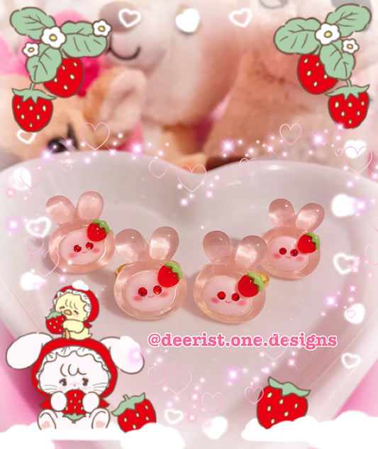 Strawberry Bunny Ring