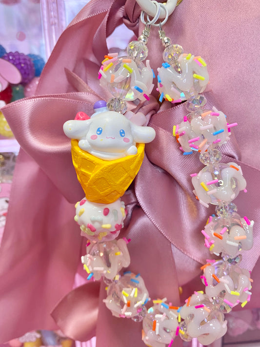Ice Cream Puppy Keychain
