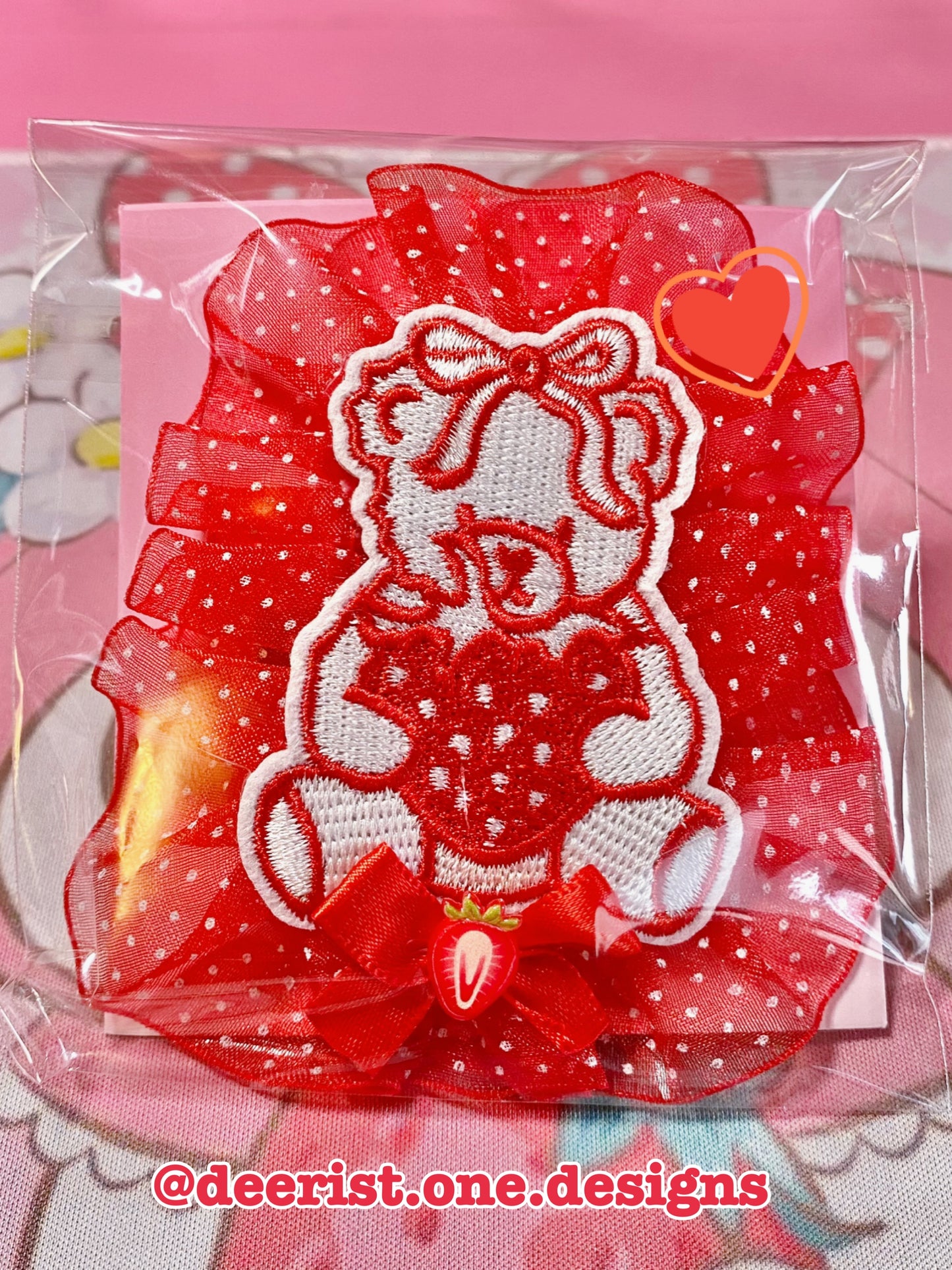 Strawberry Bear 2-way Clip