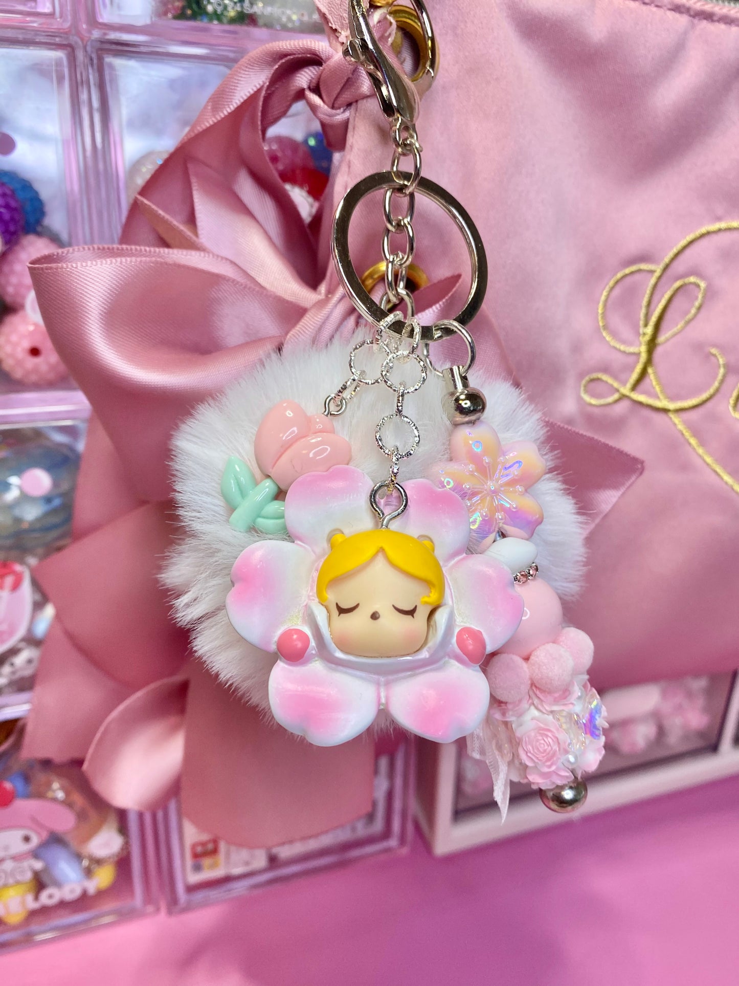 Sleeping Flower Keychain