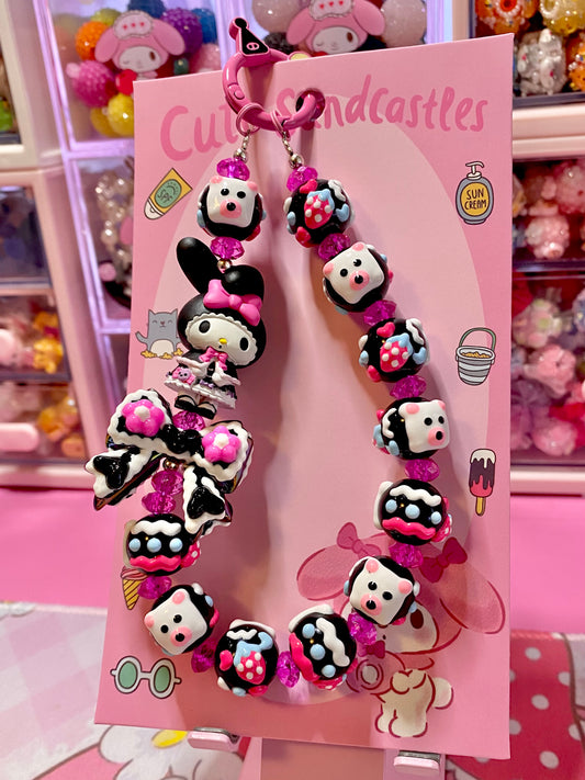 Gothic Bunny Keychain