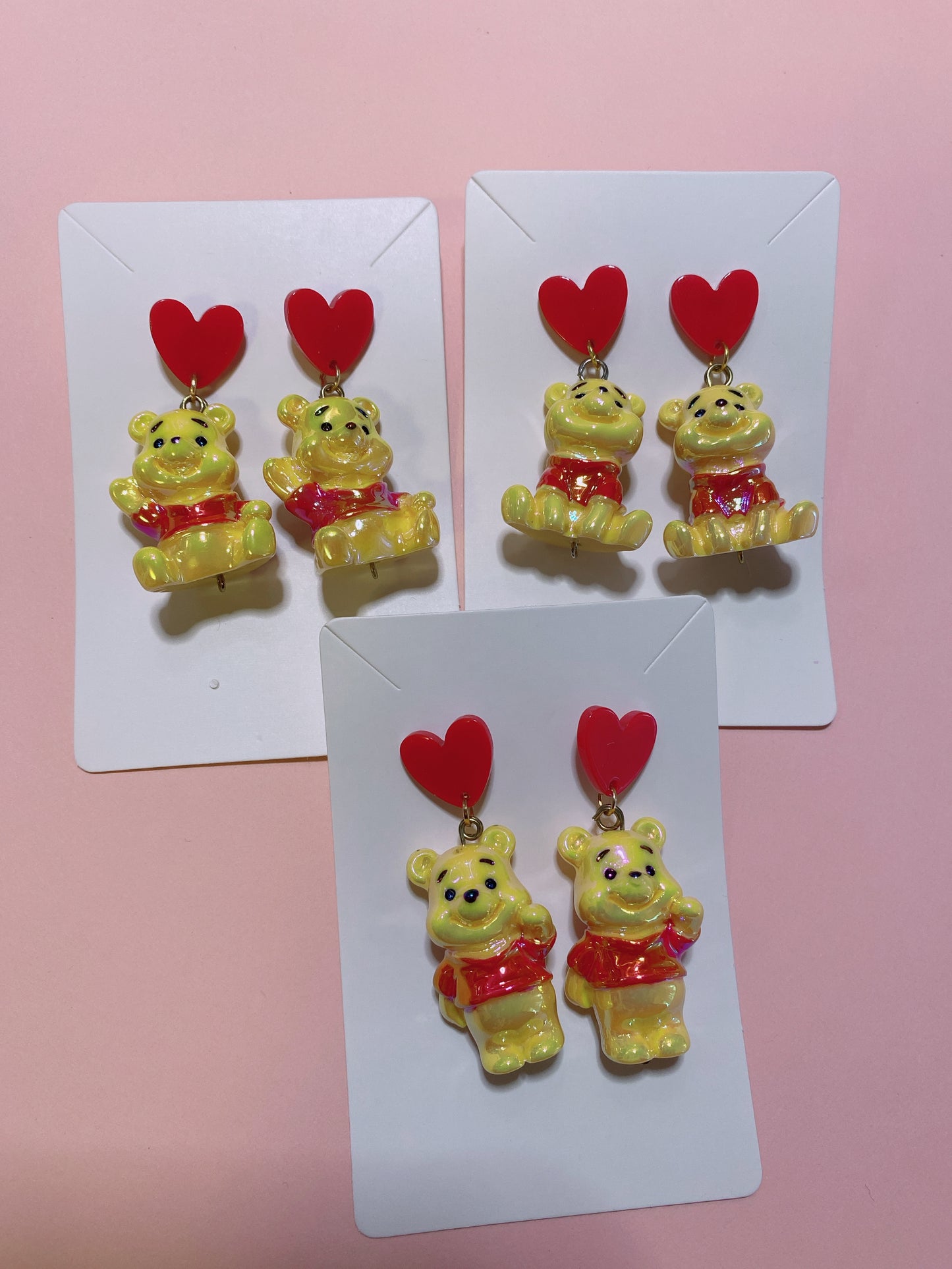 Yellow Bear Earrings