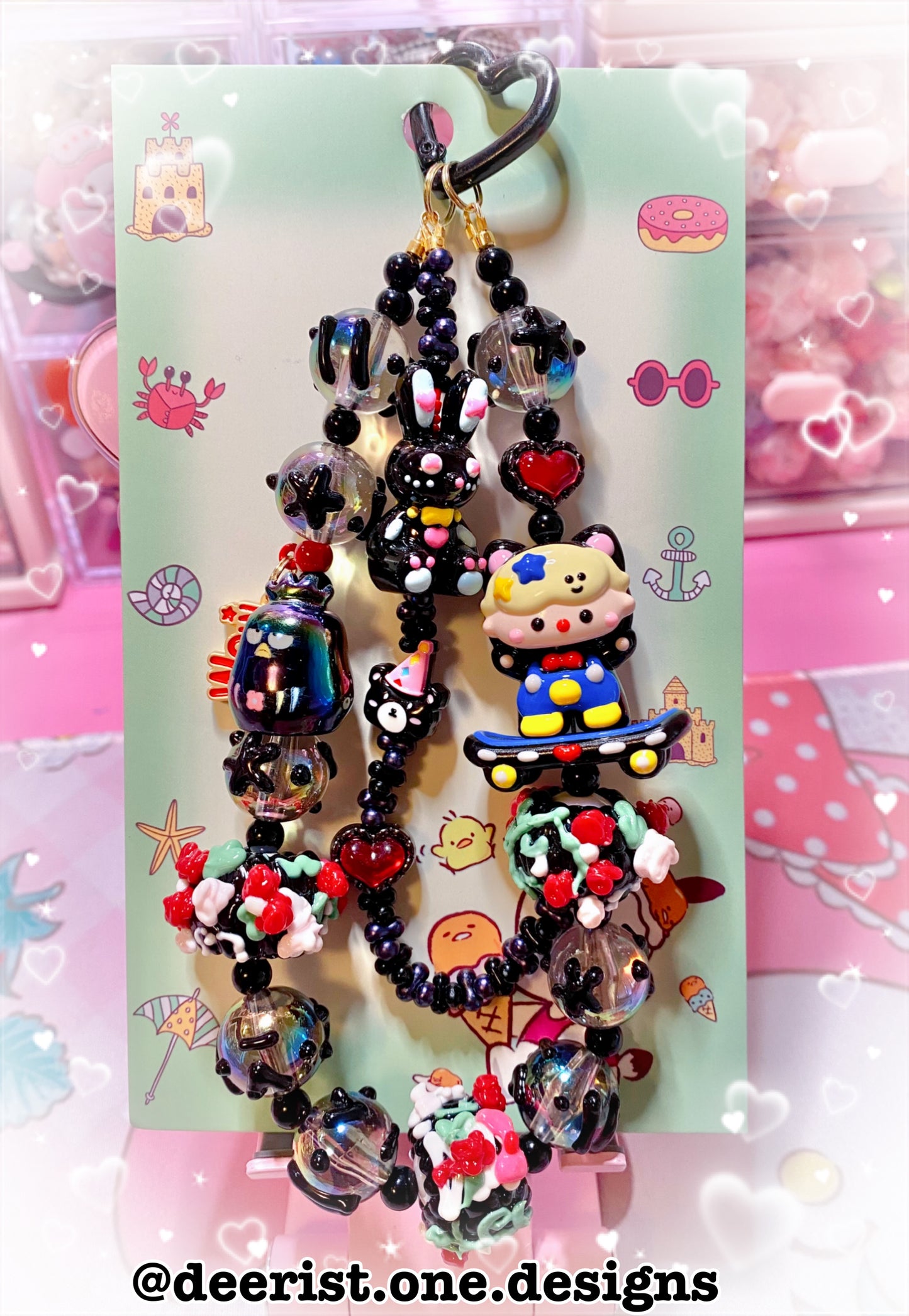 Skateboard Boy Keychain