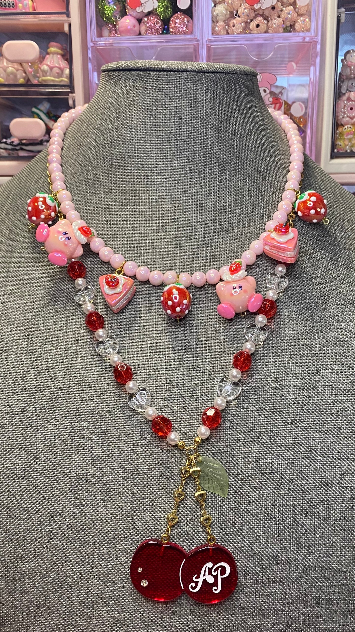 Strawberry Blob Necklace