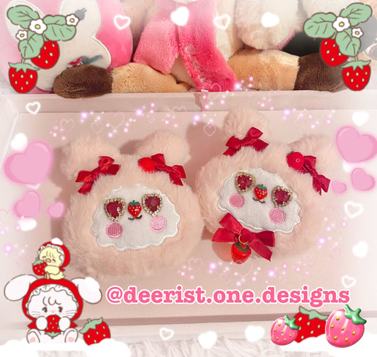 Strawberry Bunny 2-way Clip