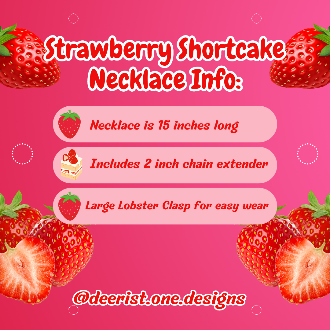 Strawberry Shortcake Necklace