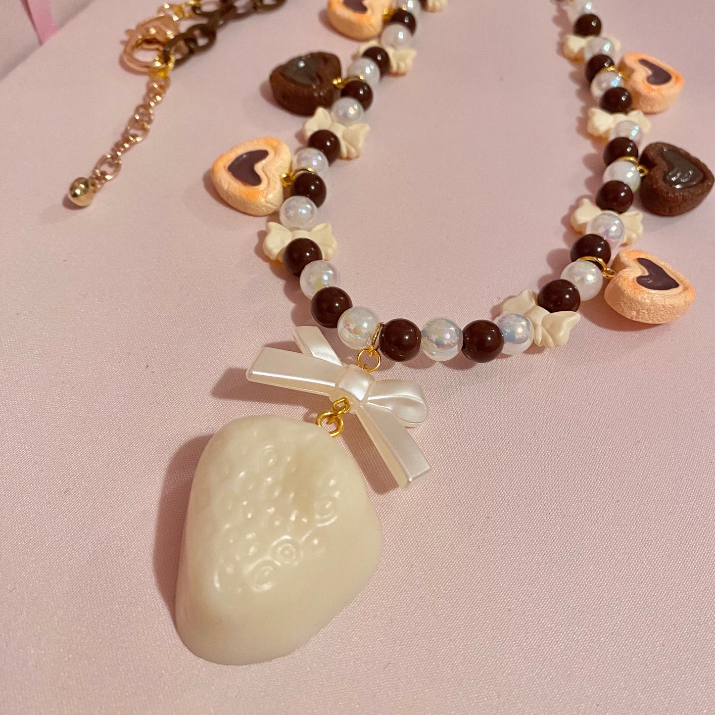 Chocolate Strawberry Necklace