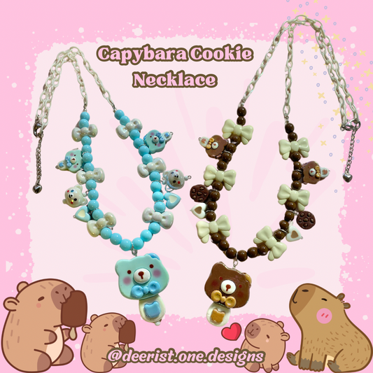 Capybara Cookie Necklace