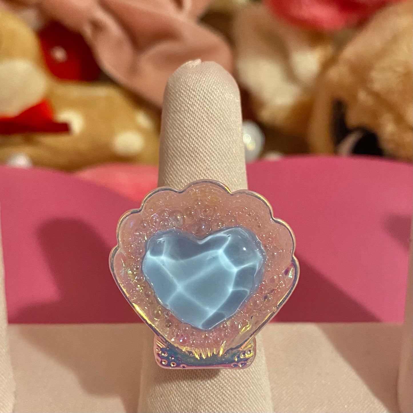 Water Shell Heart Ring