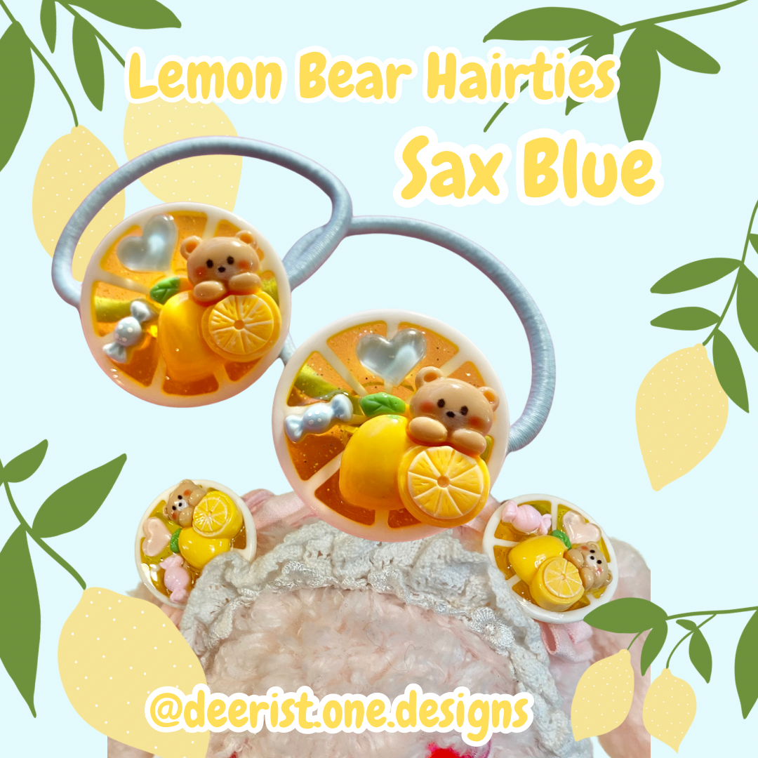 Lemon Bear Hair-ties