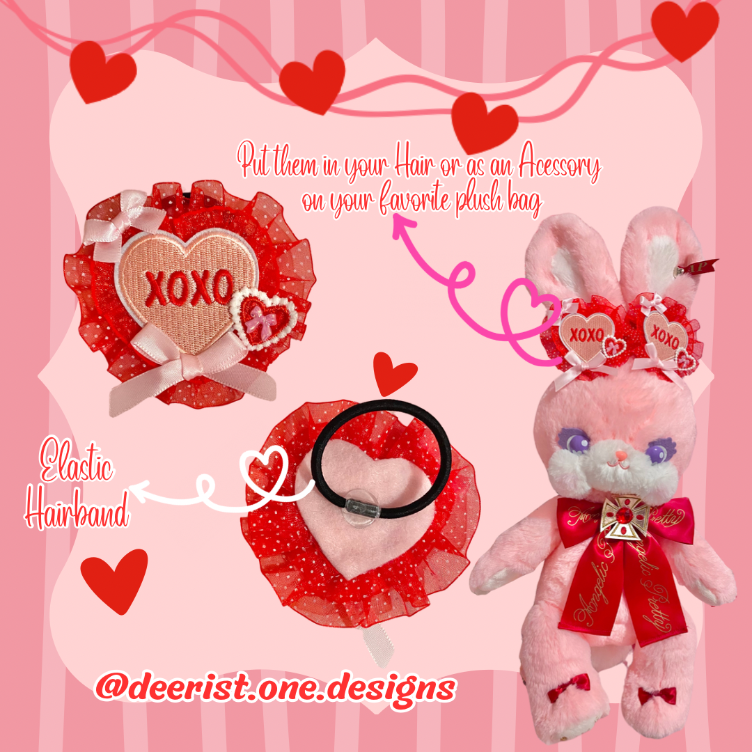 Conversation Hearts Hair Ties