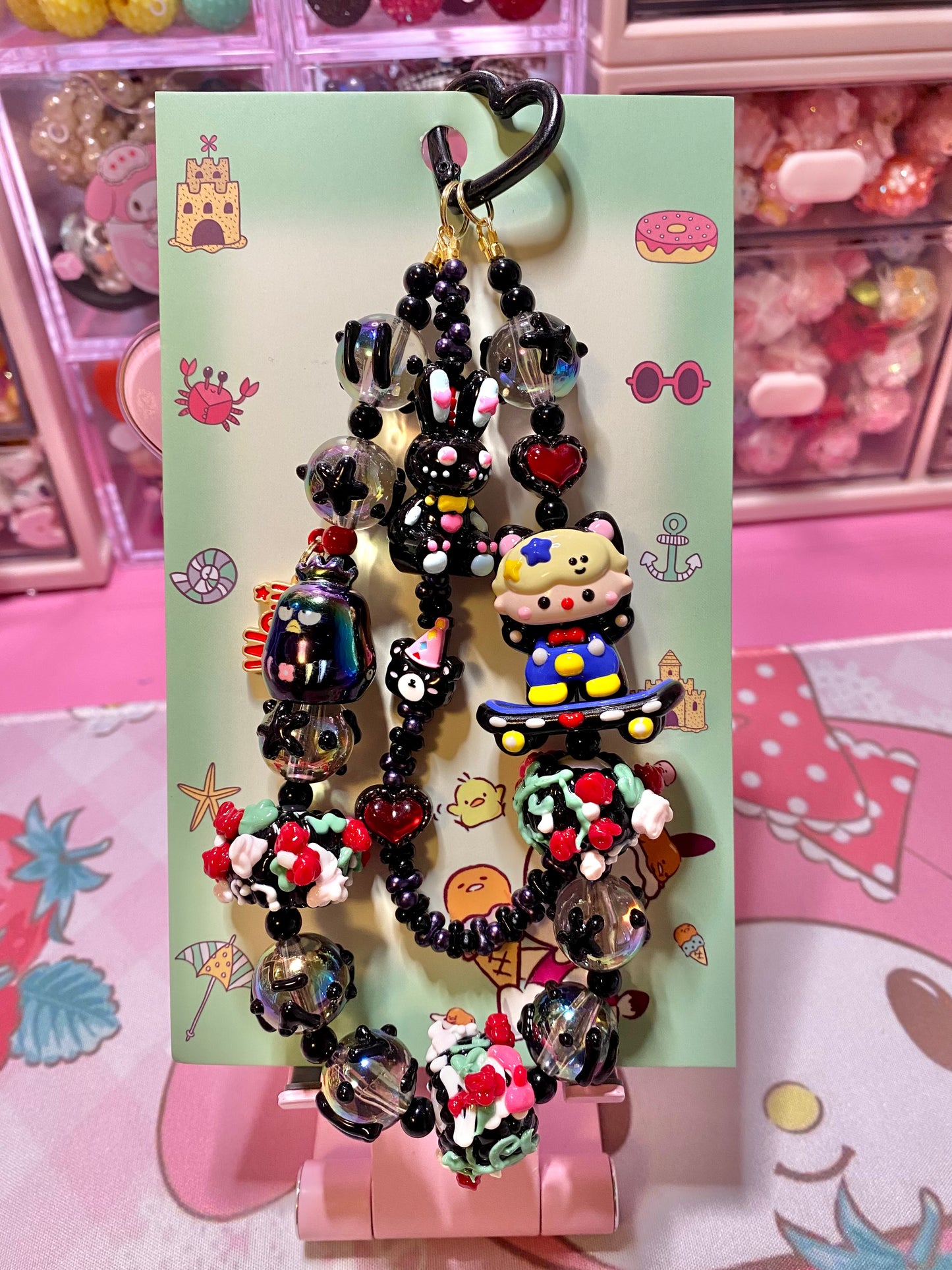 Skateboard Boy Keychain