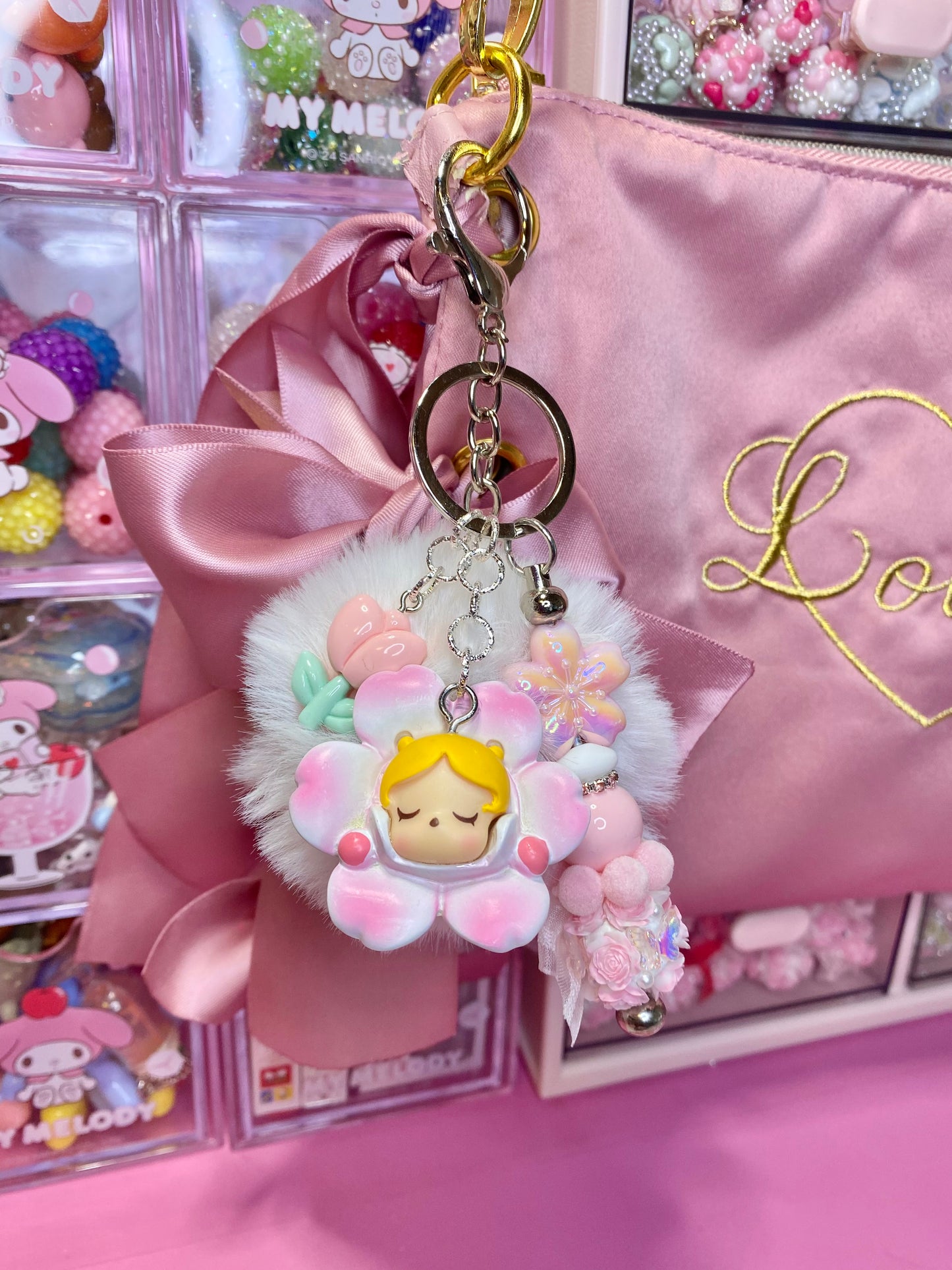 Sleeping Flower Keychain