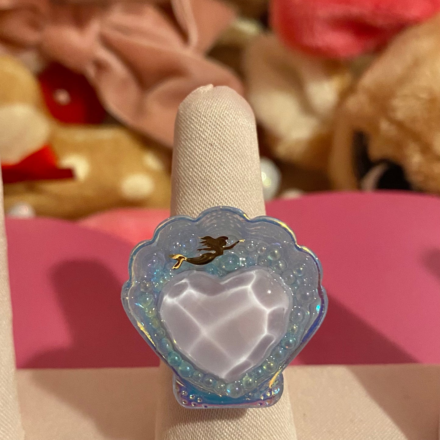 Water Shell Heart Ring