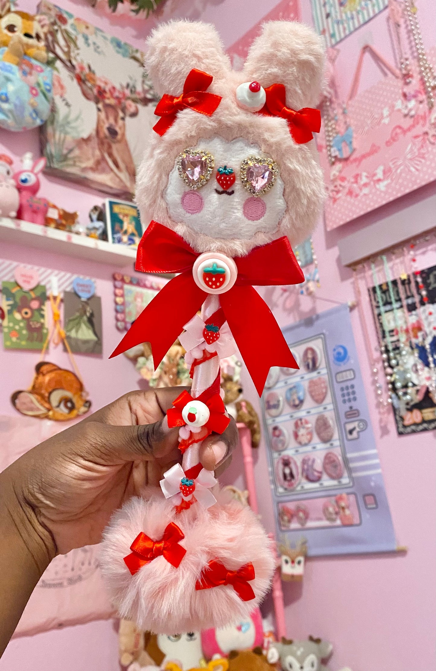 Strawberry Bunny Wand