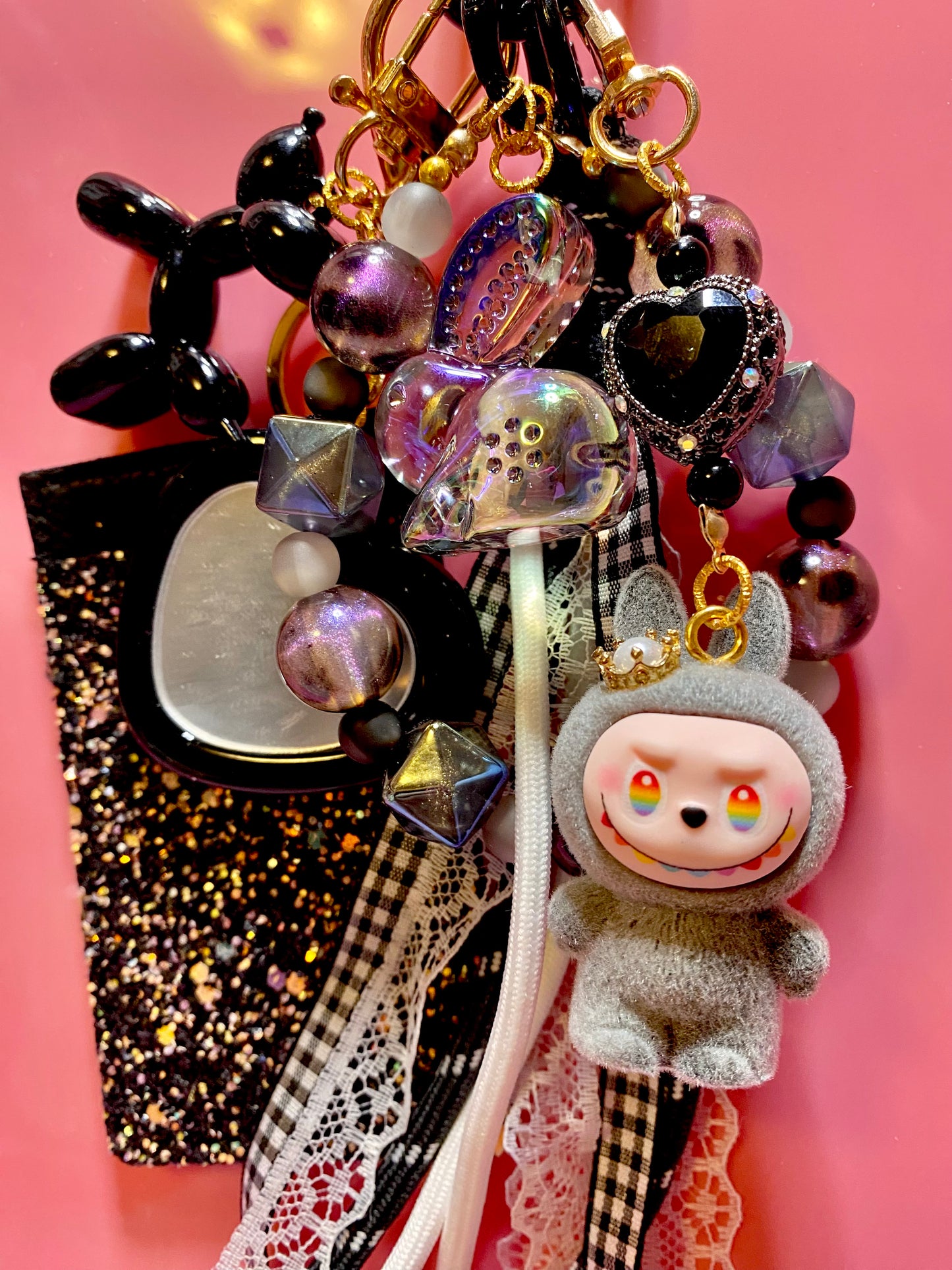 Black Monster Keychain