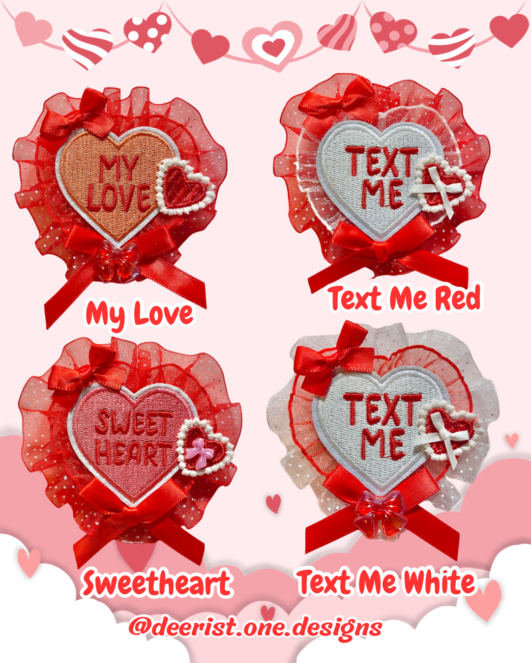 Conversation Hearts 2-way Clip