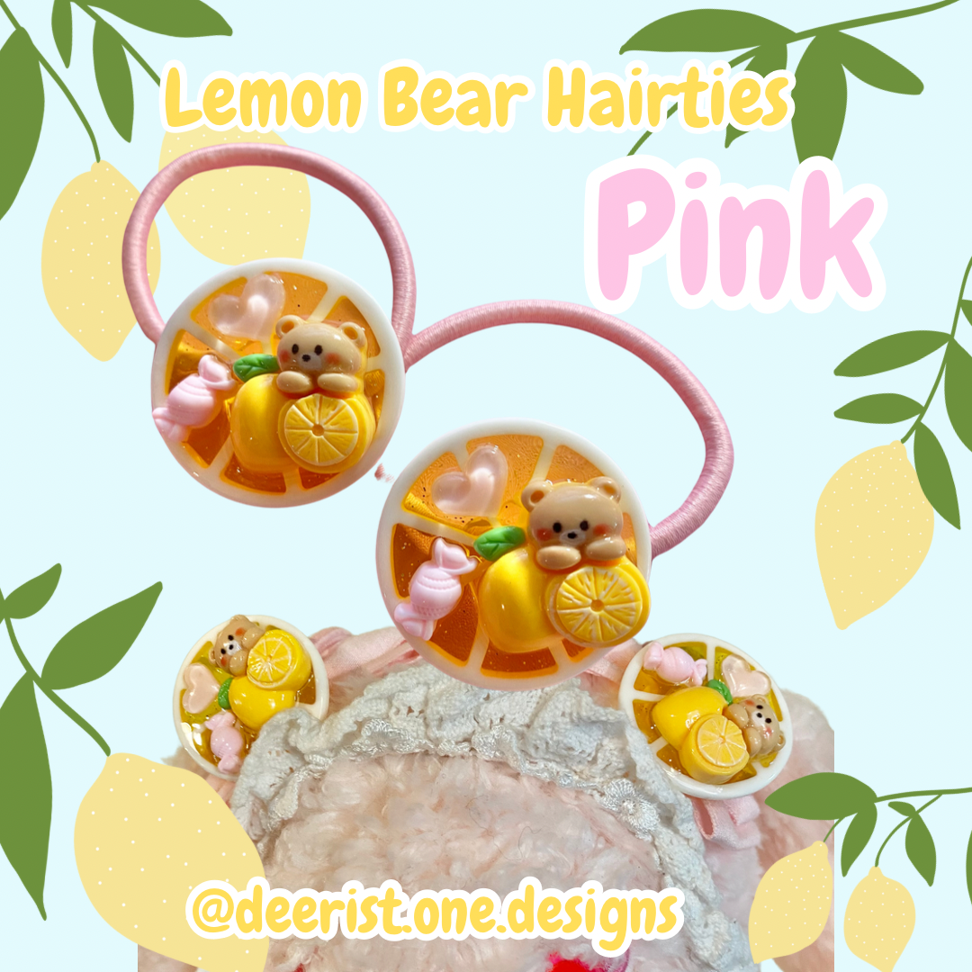 Lemon Bear Hair-ties