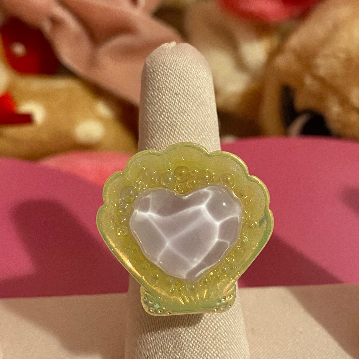 Water Shell Heart Ring