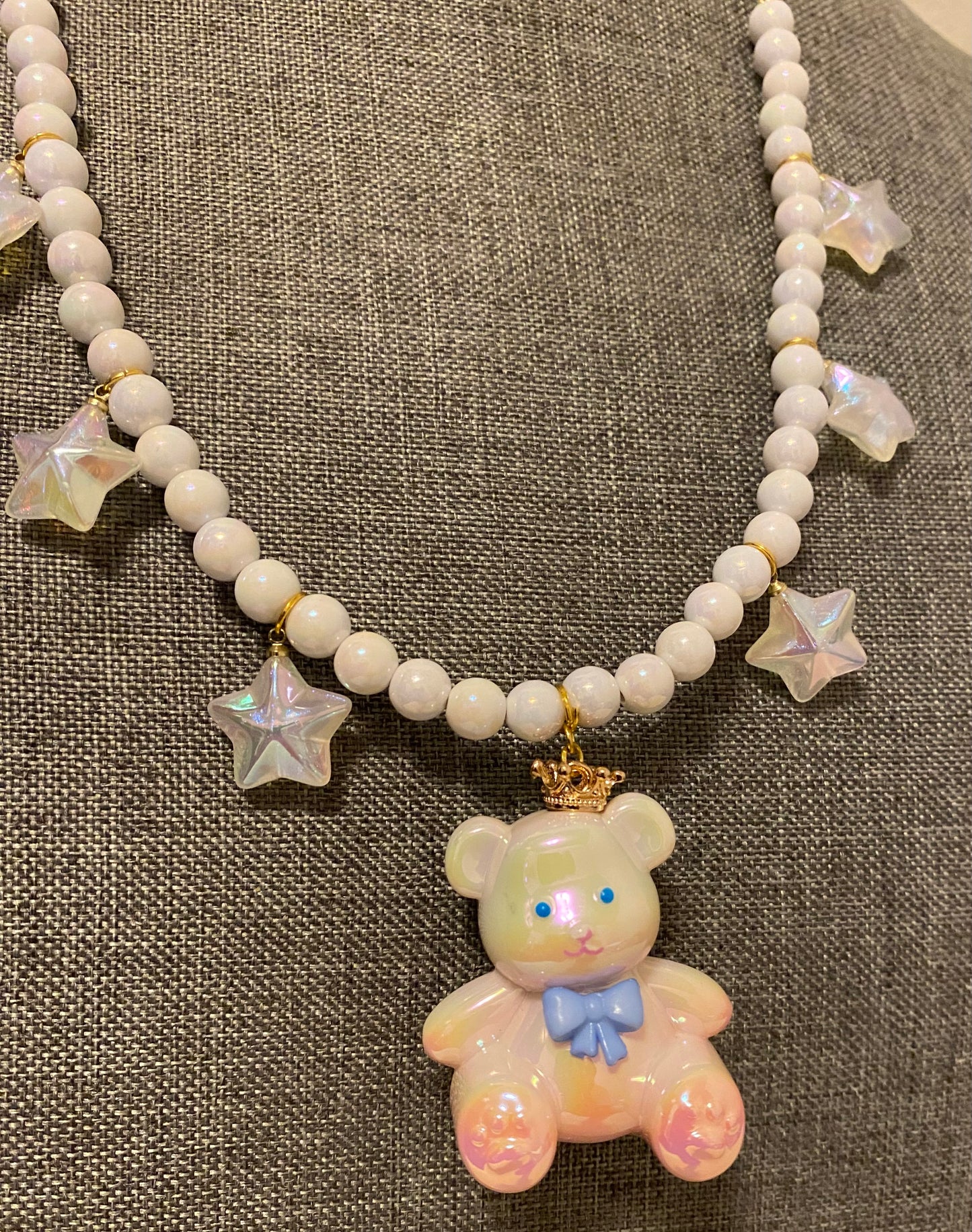Crown Bear Necklace