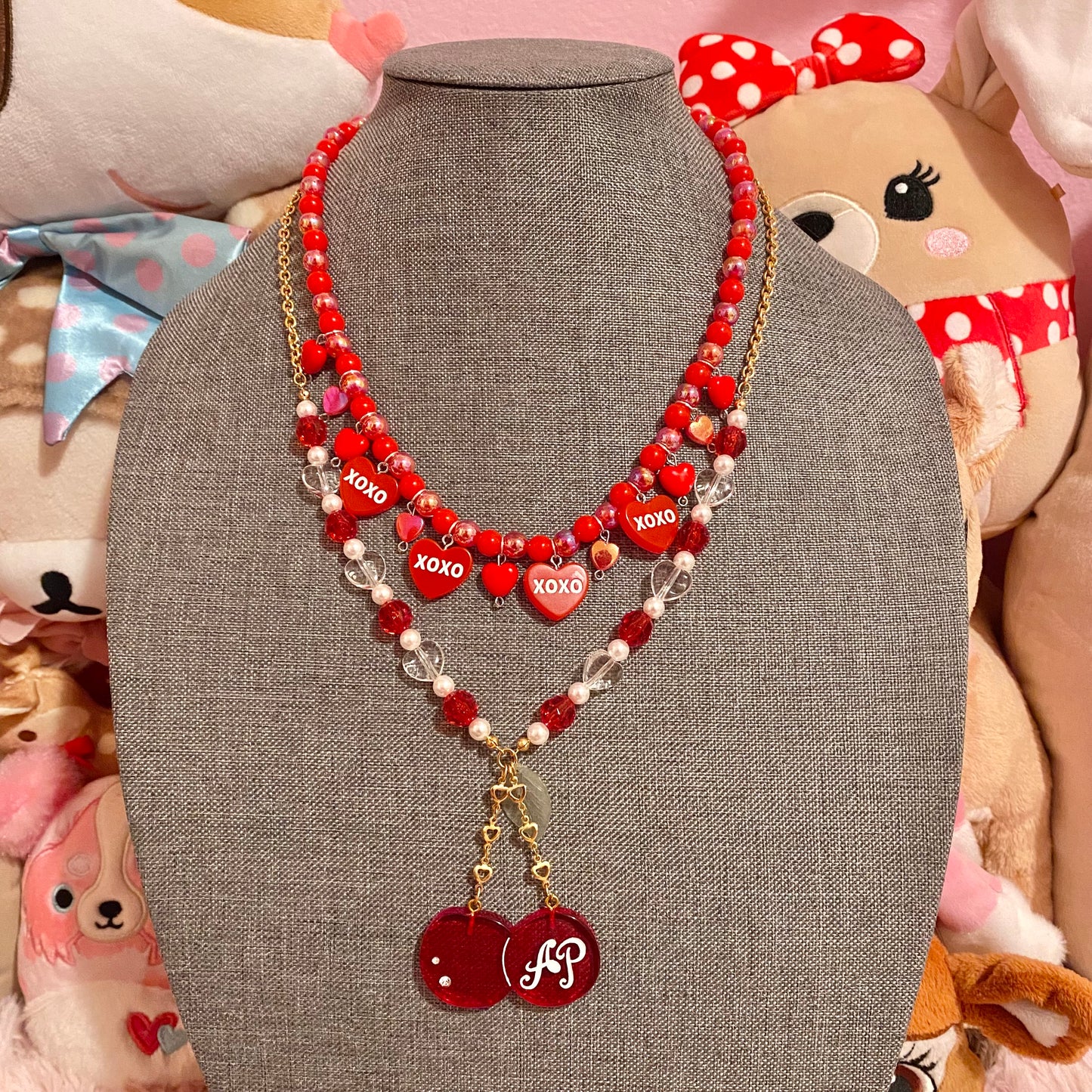 Conversation Hearts Necklace