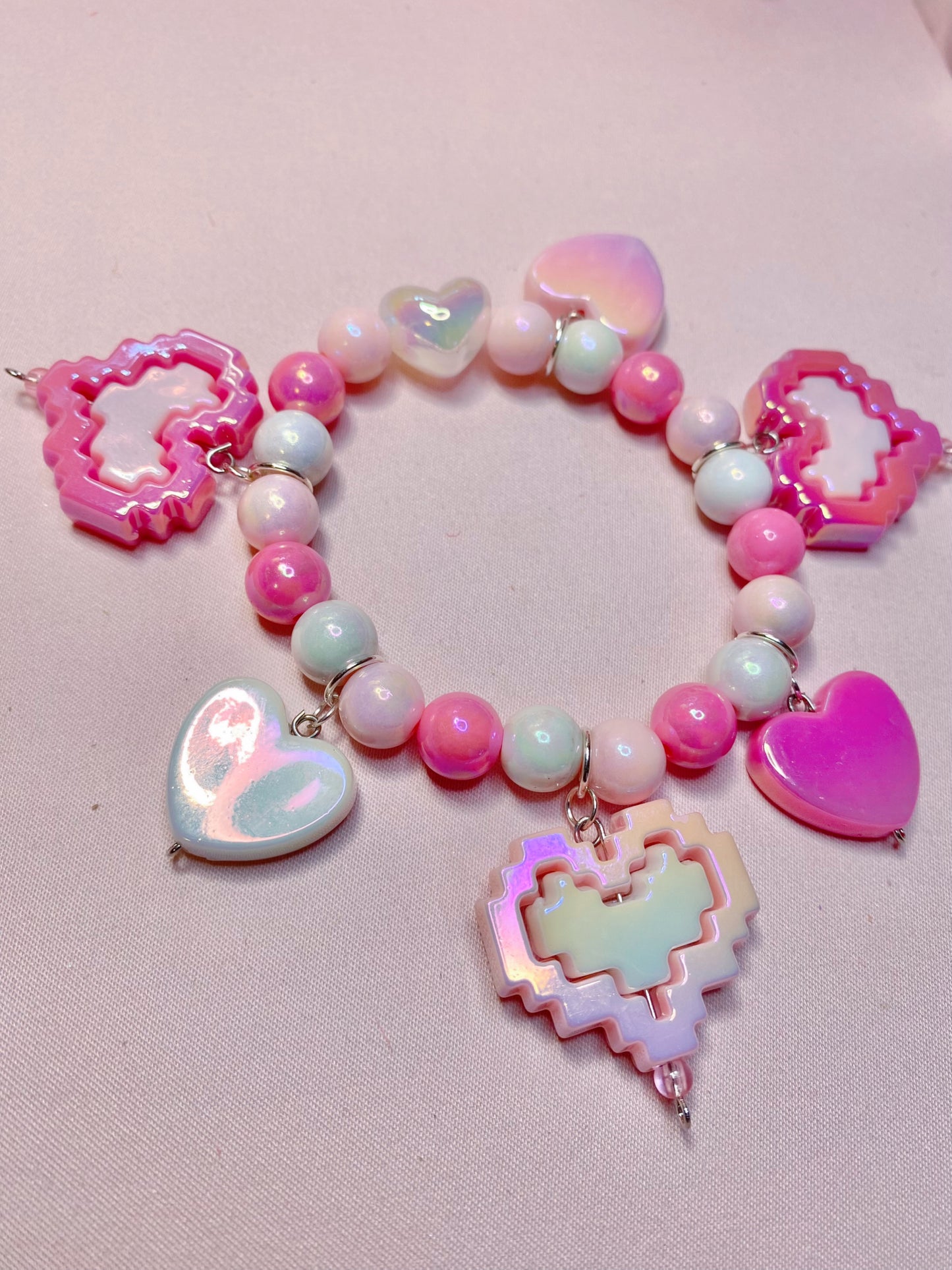 Pixel Hearts Bracelet