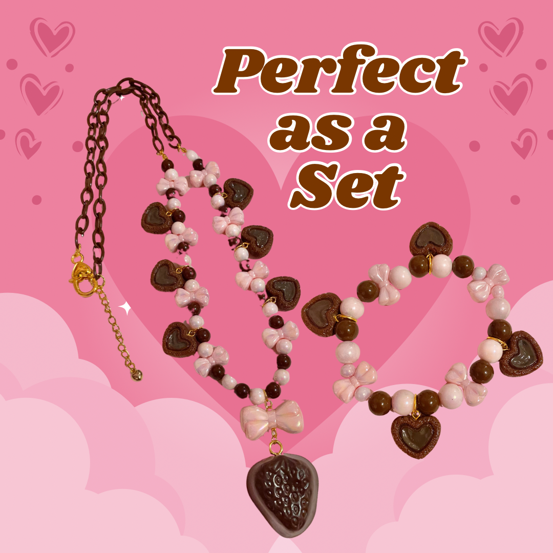Chocolate Strawberry Necklace