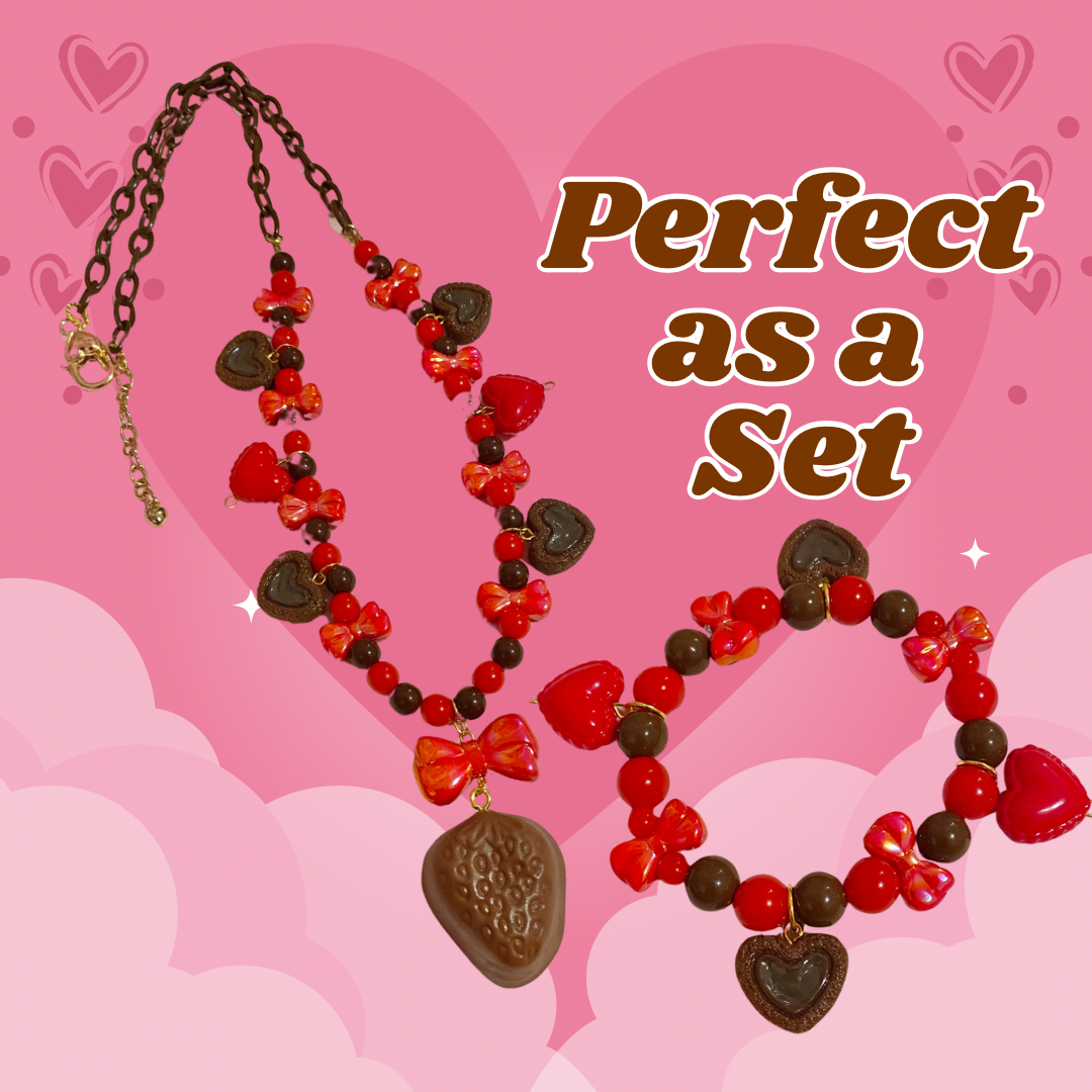 Chocolate Strawberry Necklace