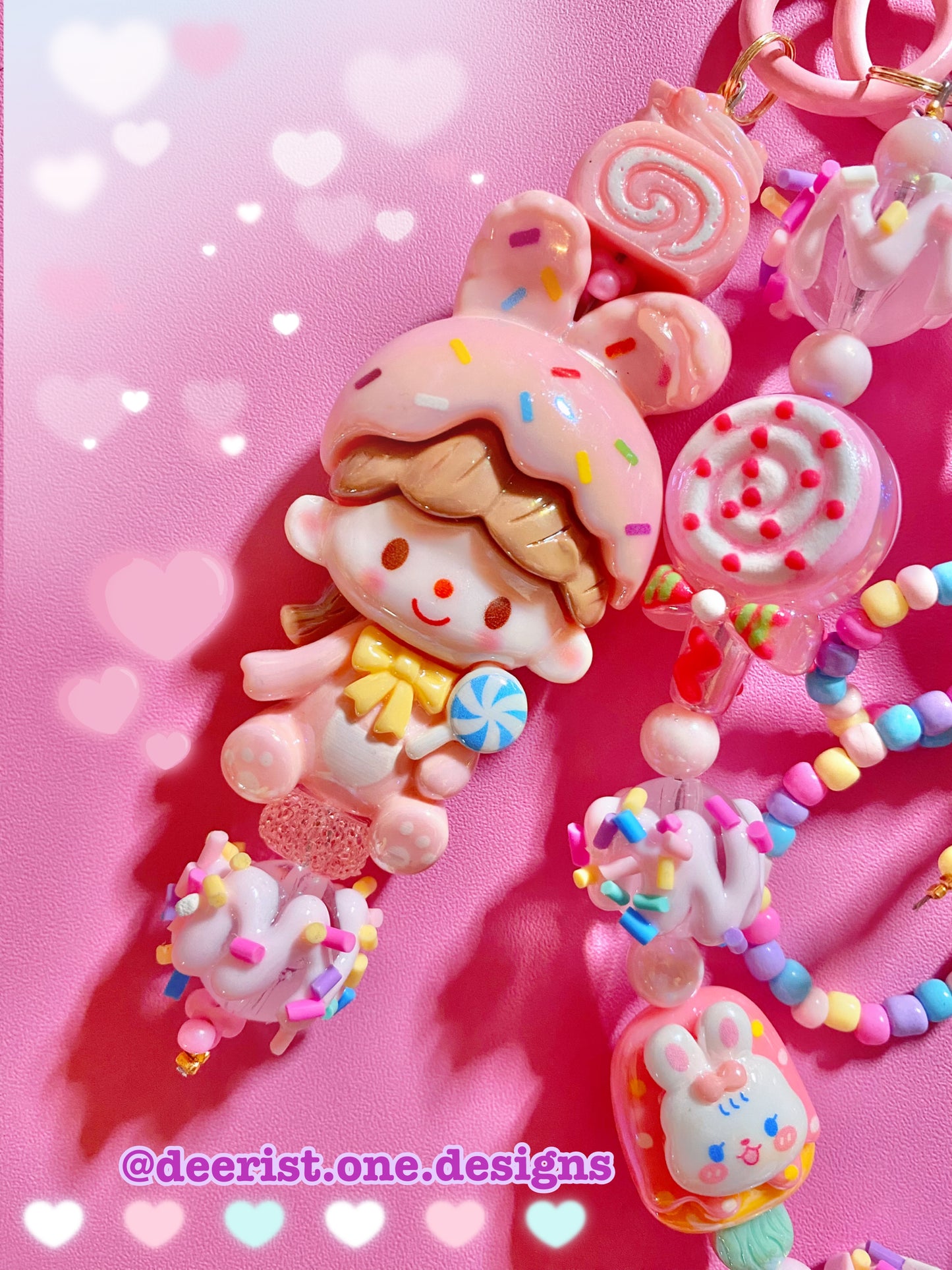 Bunny Sprinkle Keychain/Bagchain