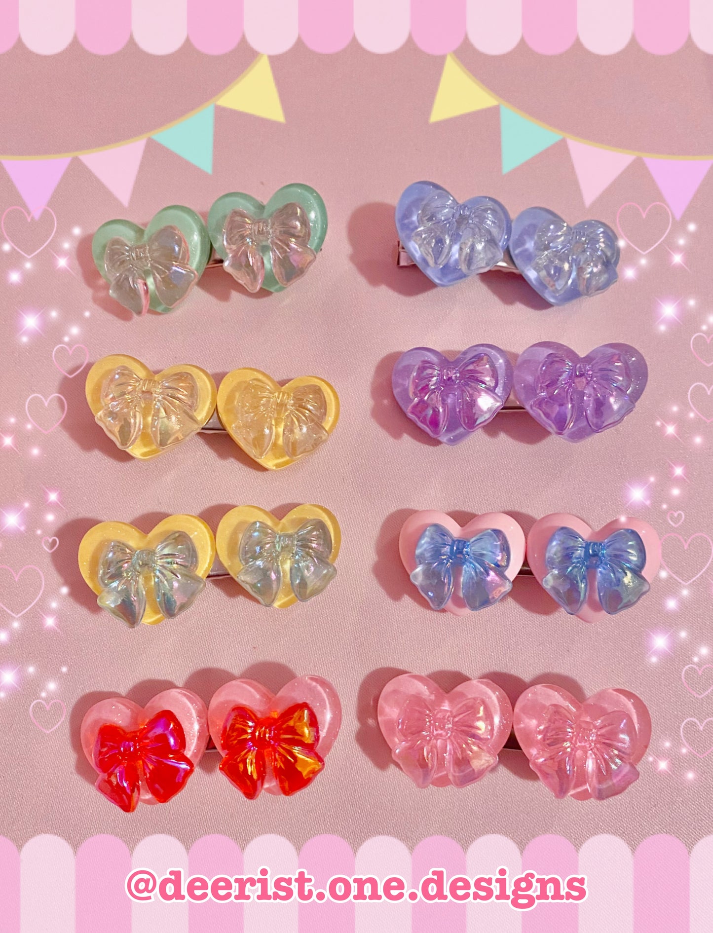 Heart Bow Clip I