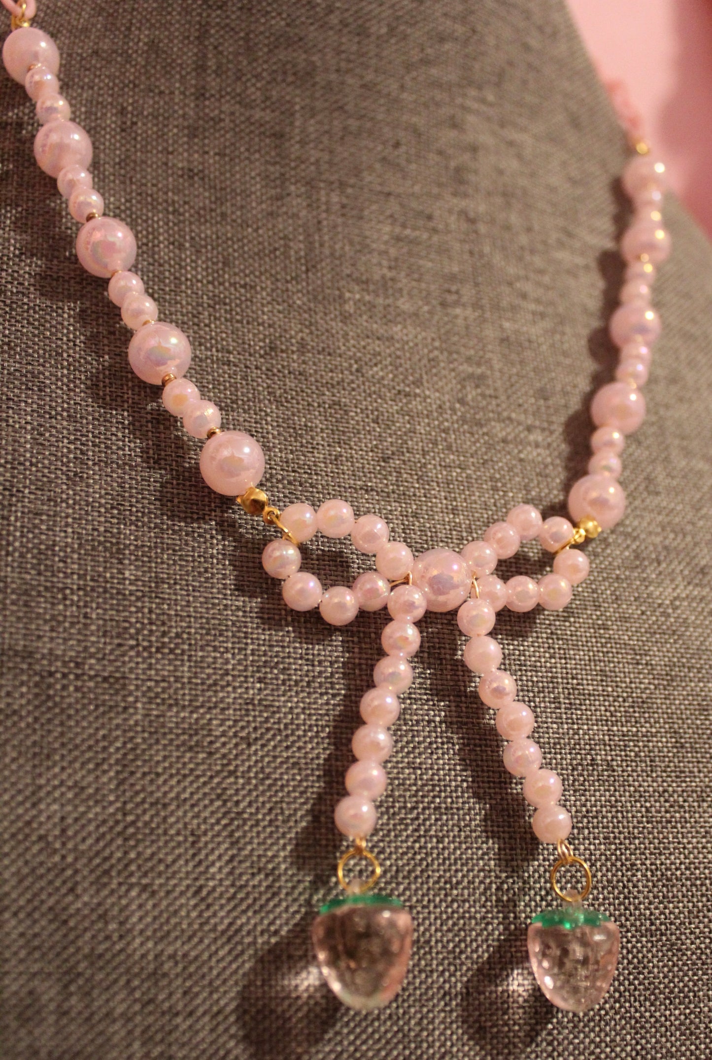 Berry Bow Necklace