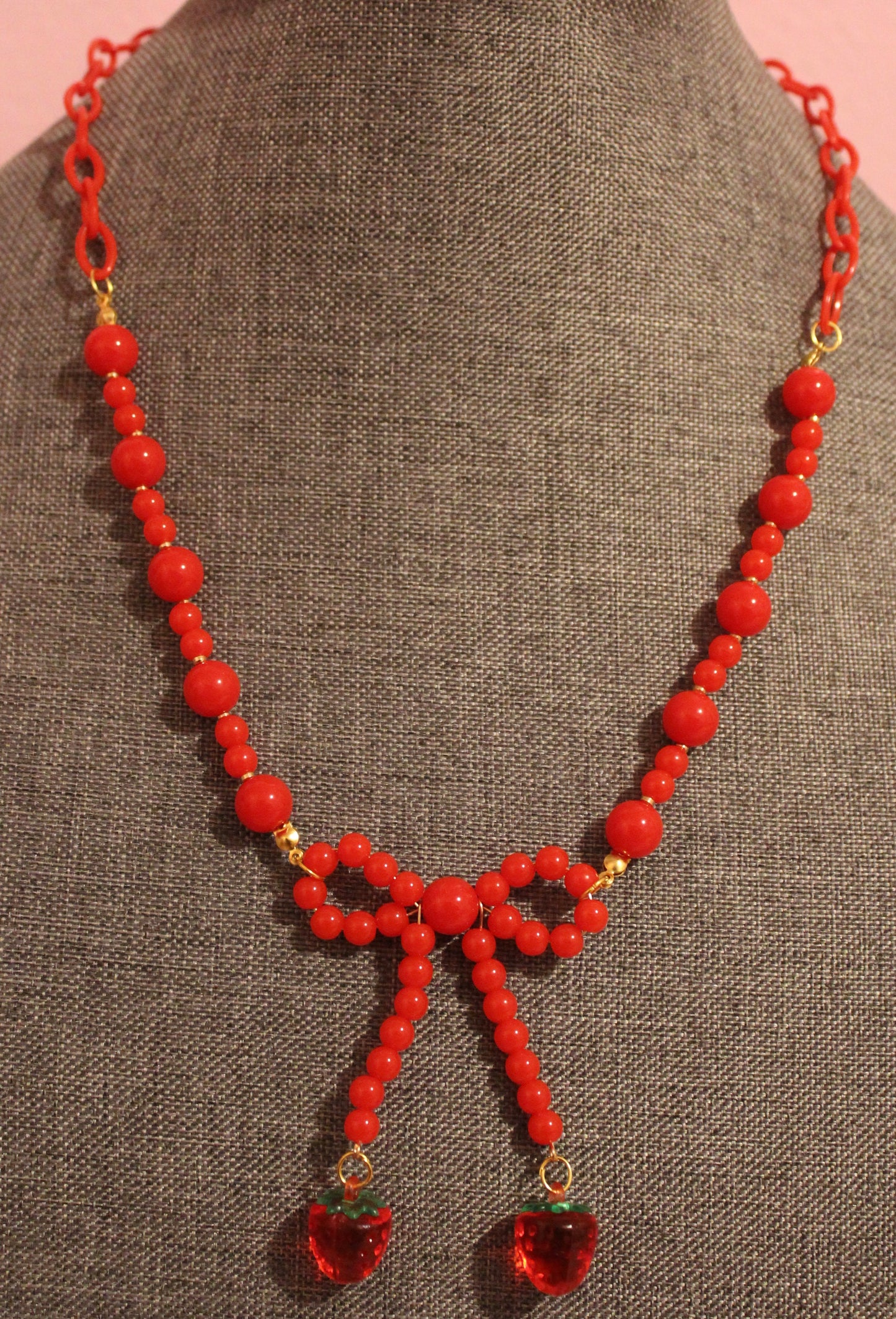 Berry Bow Necklace