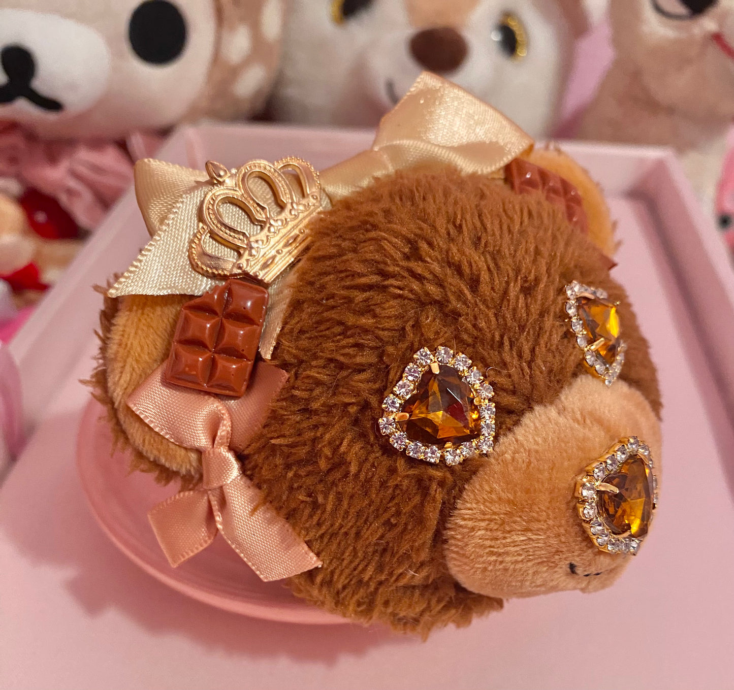 Royal Chocolate Bear 2-way Clip