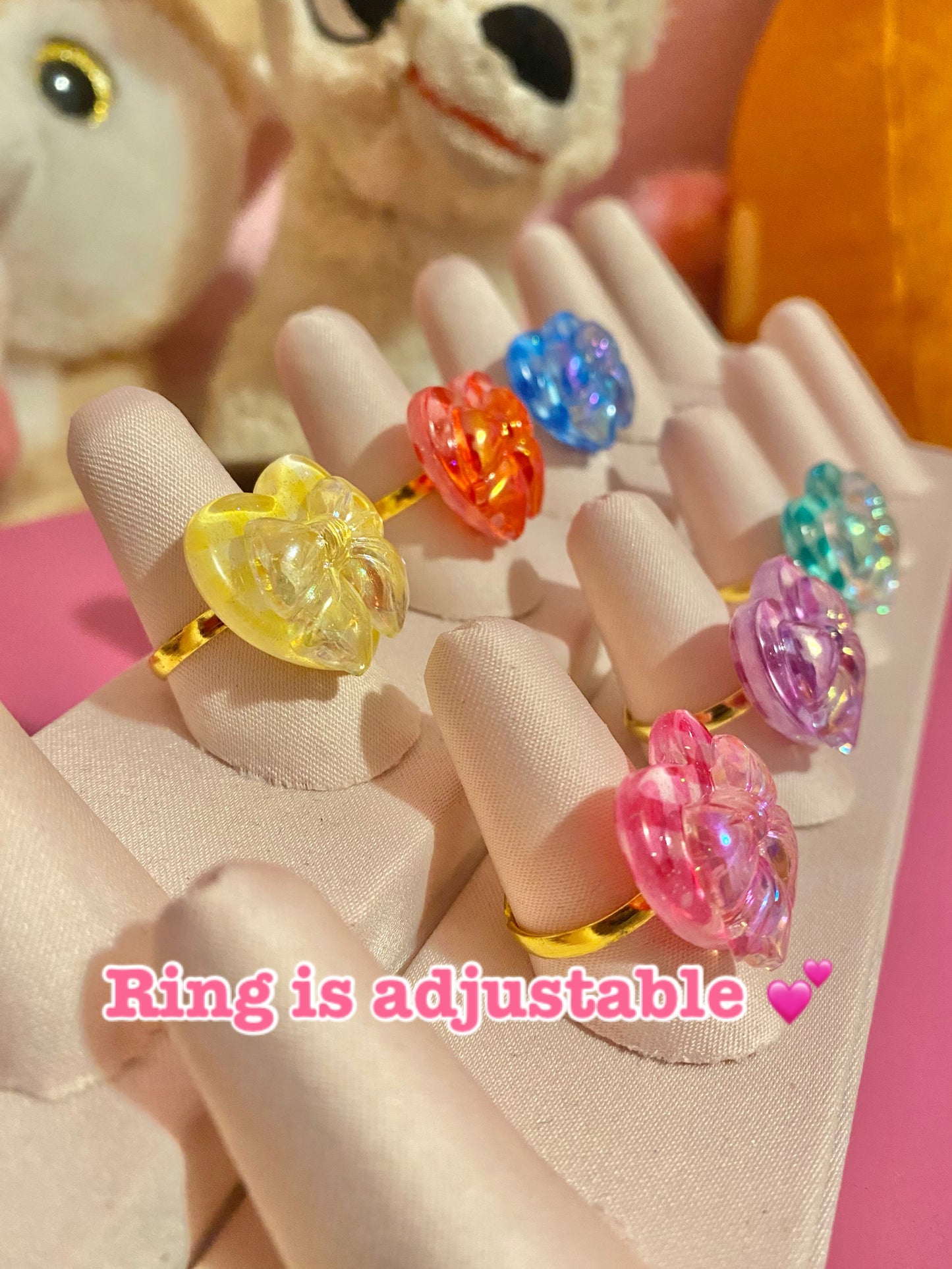 Gingham Bow Ring