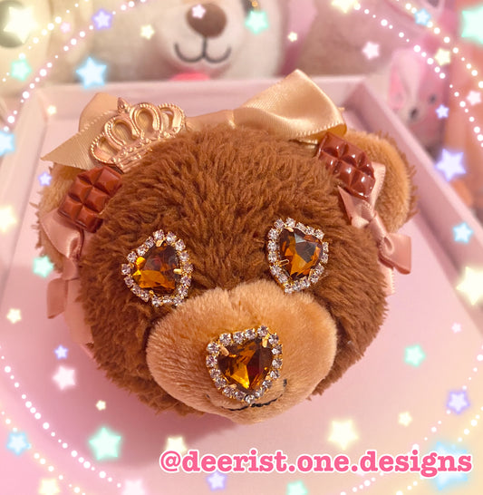 Royal Chocolate Bear 2-way Clip
