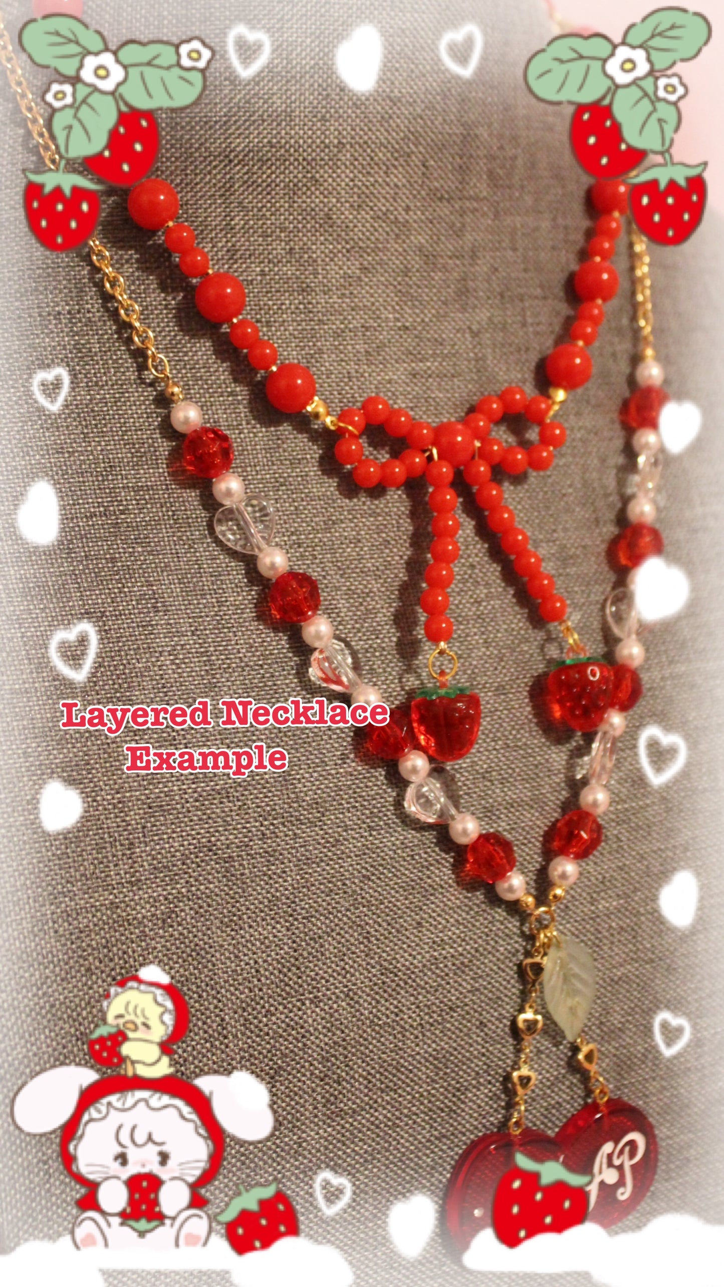 Berry Bow Necklace