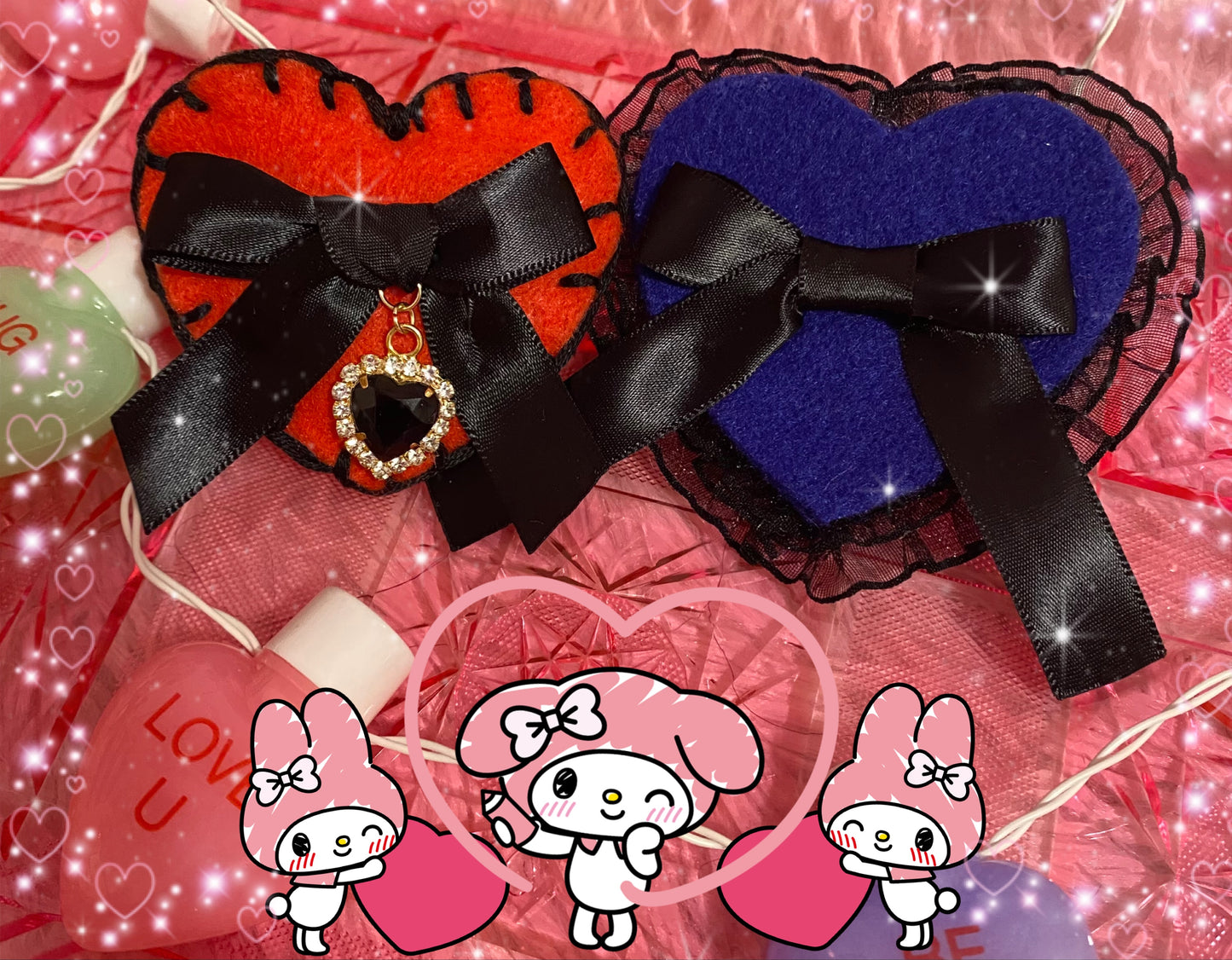 Bow Heart Clip