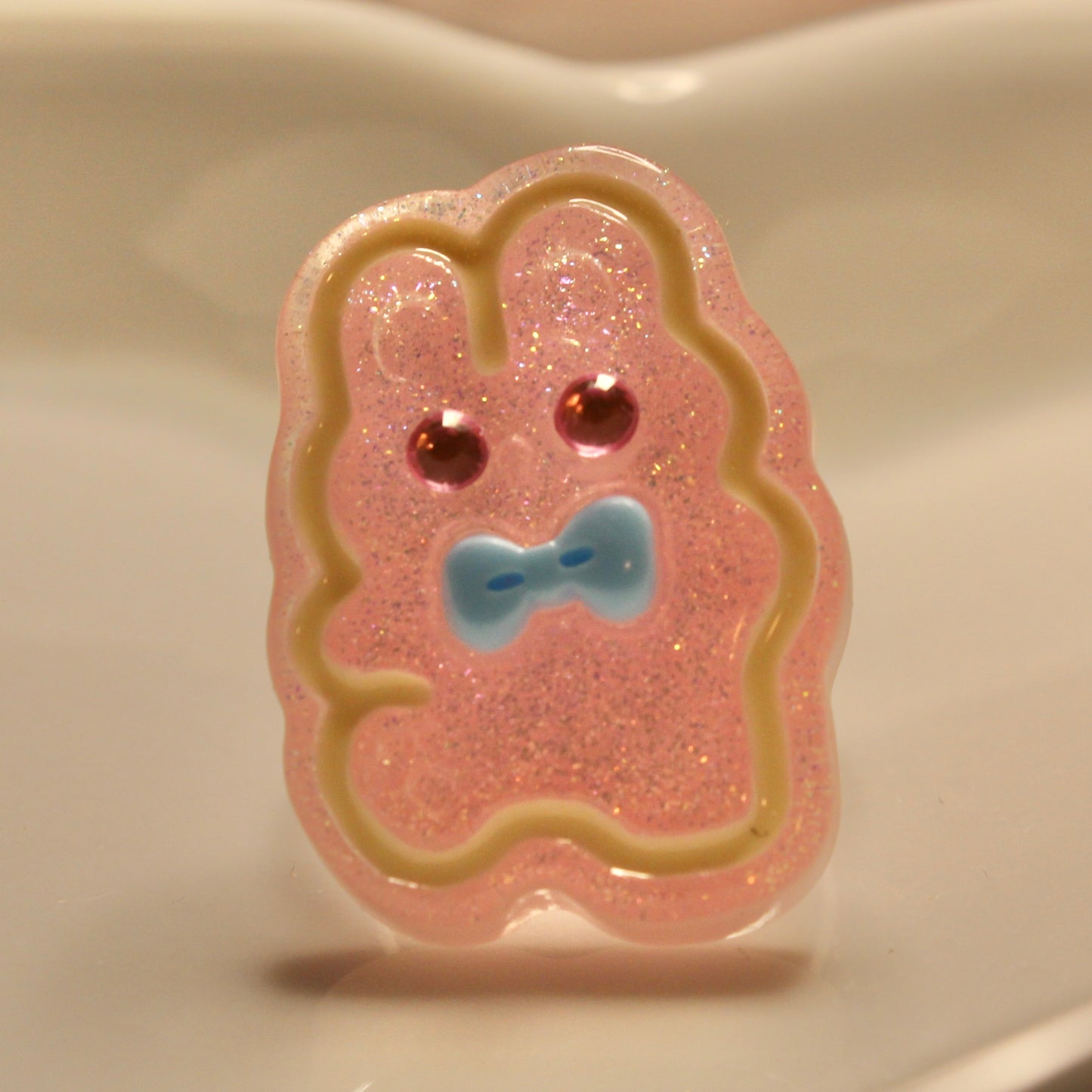 Glitter Bunny Ring