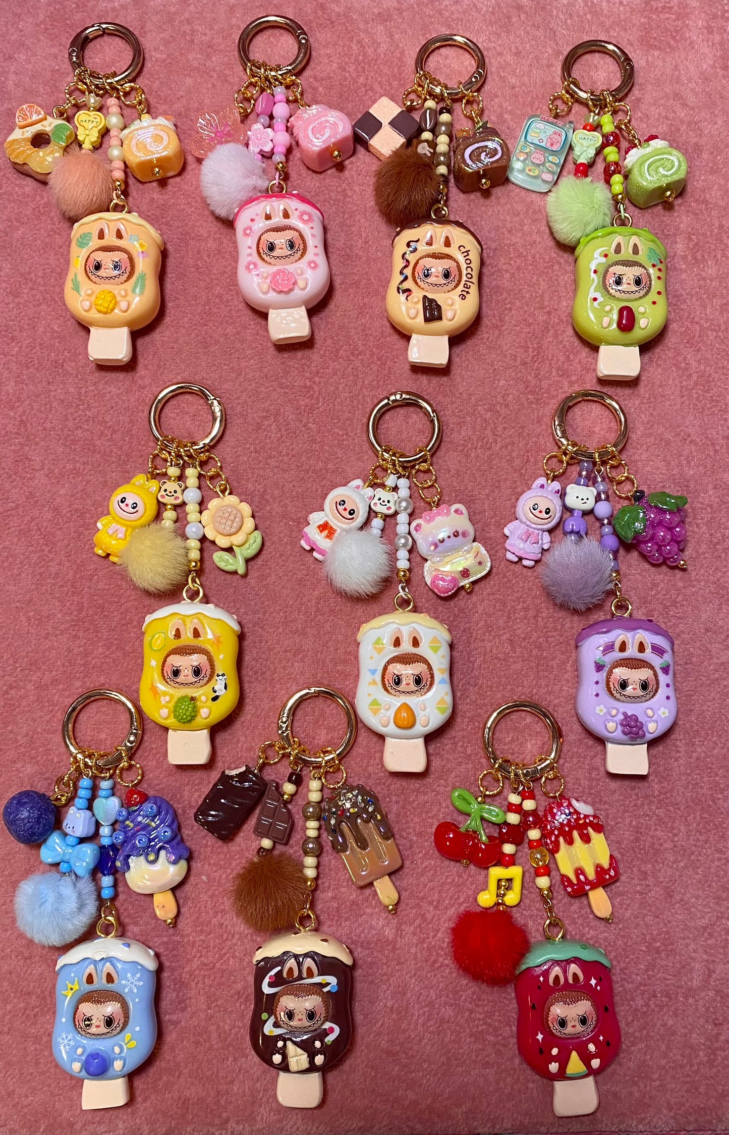 Ice Cream Monster Keychain