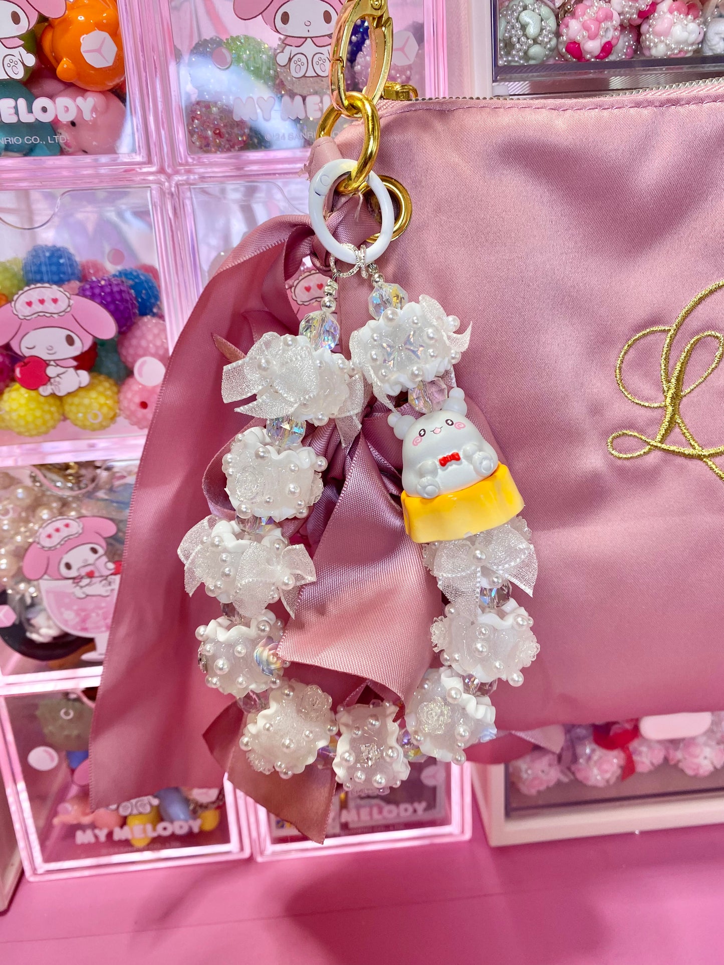 Ghost Bear Keychain